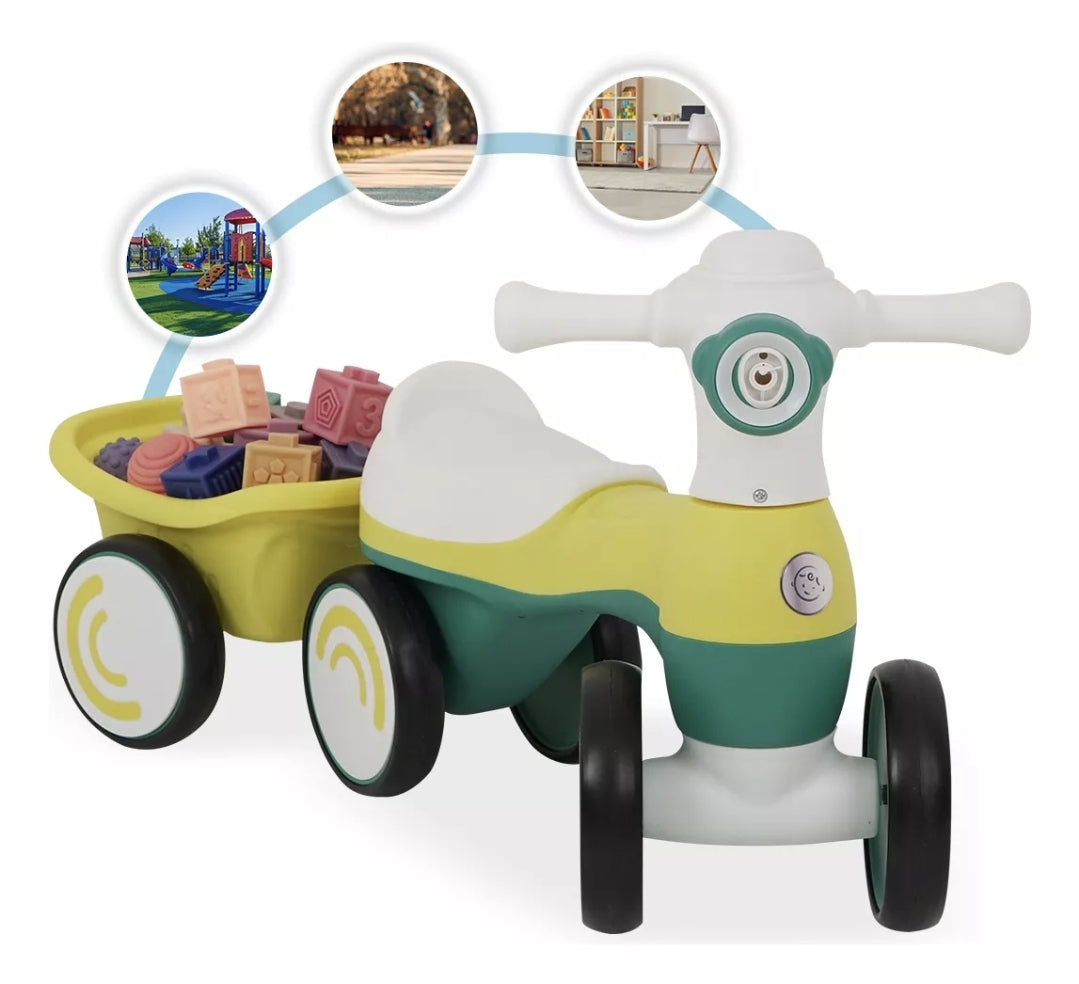 Carrito montable musical con Burbujas y Luz
