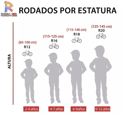Bicicleta infantil R12 niña