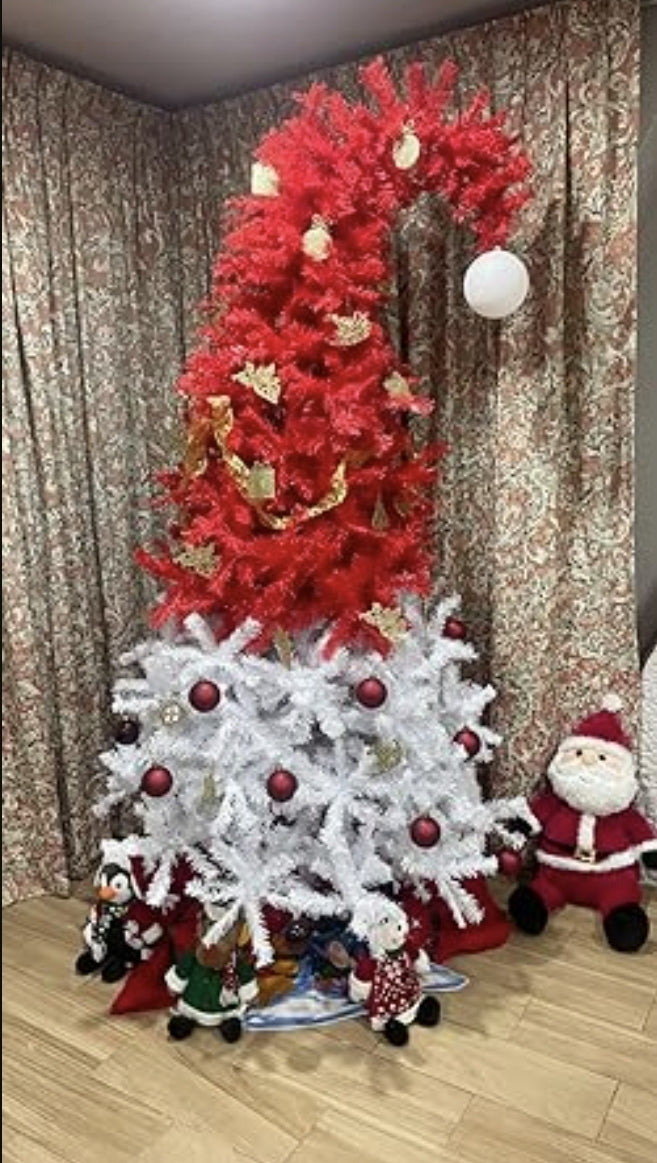 Árbol de Navidad con punta flexible y esfera escarchada 1.80m y 1100 puntas