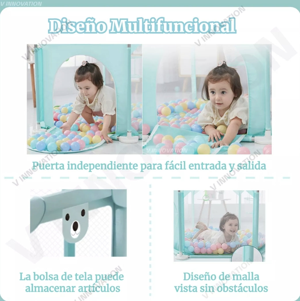 Corralito para bebé hexagonal