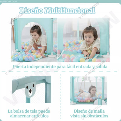 Corralito para bebé hexagonal