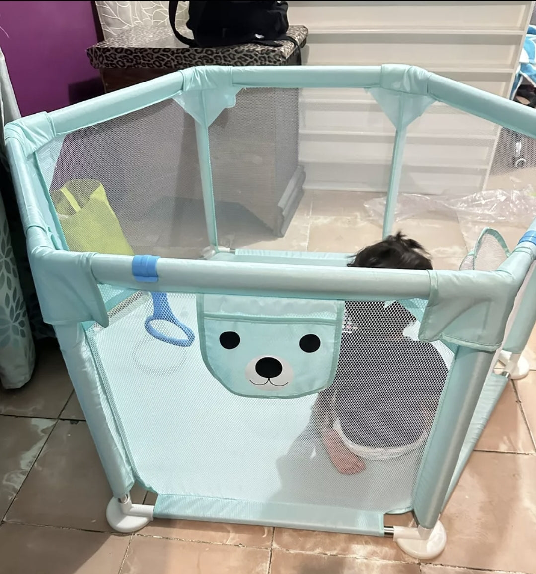 Corralito para bebé hexagonal