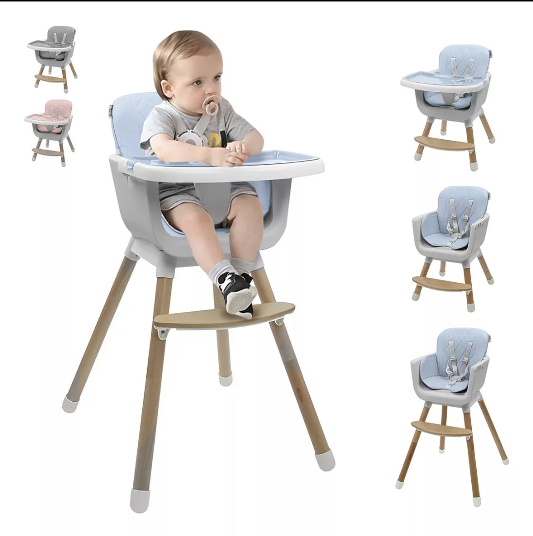Silla alta para bebé 4 en 1