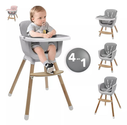Silla alta para bebé 4 en 1