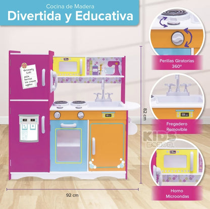 Cocinita de madera Ultimate Big and Bright 92x30x82cm