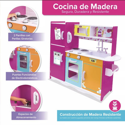 Cocinita de madera Ultimate Big and Bright 92x30x82cm
