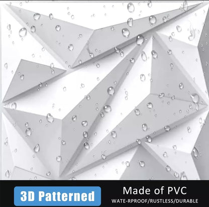Paneles decorativos 3D de PVC 50x50cm BLANCO MATE
