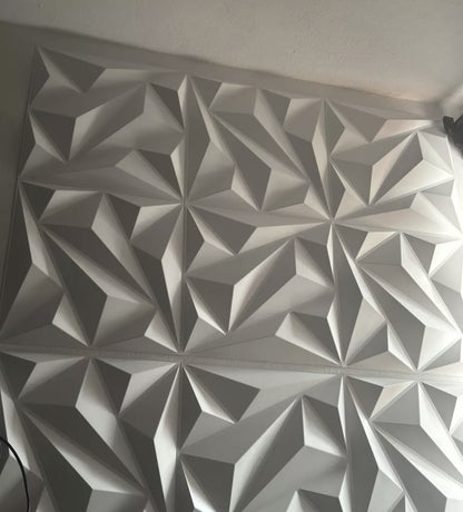 Paneles decorativos 3D de PVC 50x50cm BLANCO MATE