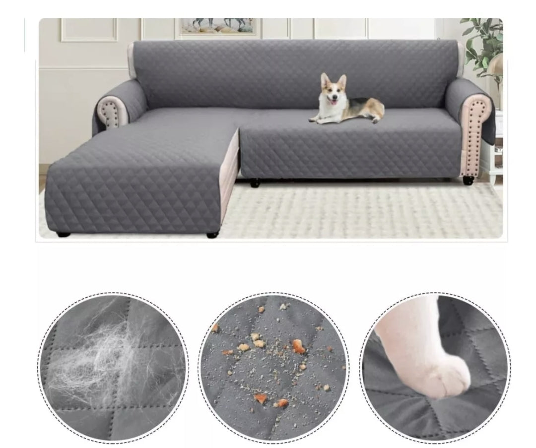 Protector cubre sala tipo L Reversible