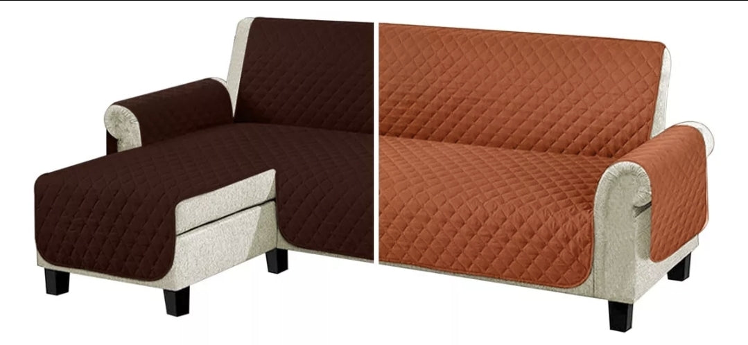 Protector cubre sala tipo L Reversible