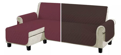 Protector cubre sala tipo L Reversible