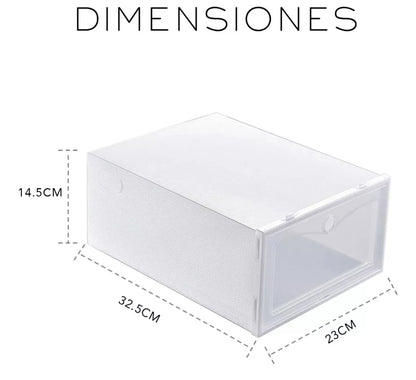 Cajas De Zapatos Apilables  PLÁSTICO FLEXIBLE ⚠️