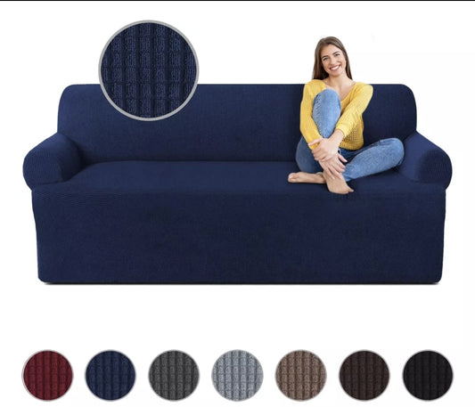 Cubre sala Stretch fit ajustable elástico 3 piezas
