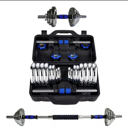 Kit mancuernas Pesas-Barra-Discos 30kg/60lb