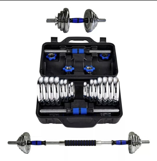 Kit mancuernas Pesas-Barra-Discos 30kg/60lb