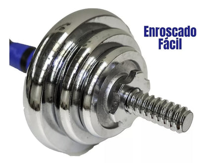 Kit mancuernas Pesas-Barra-Discos 30kg/60lb