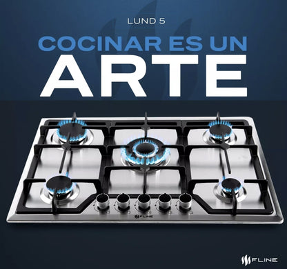 Parrilla Fline empotrable 5 quemadores FLINE | LUND 5 |