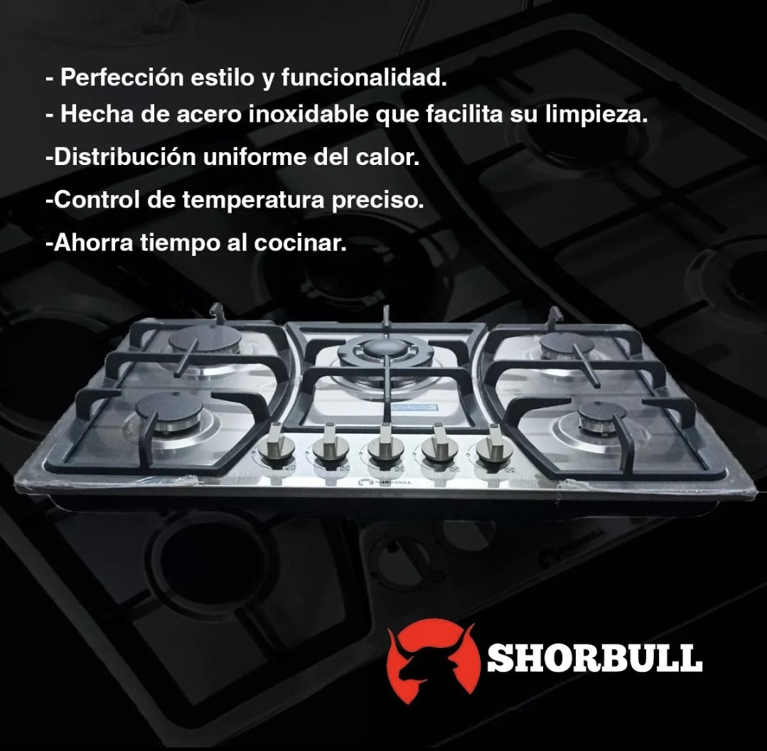 Parrilla empotrable Shorbull 5 quemadores