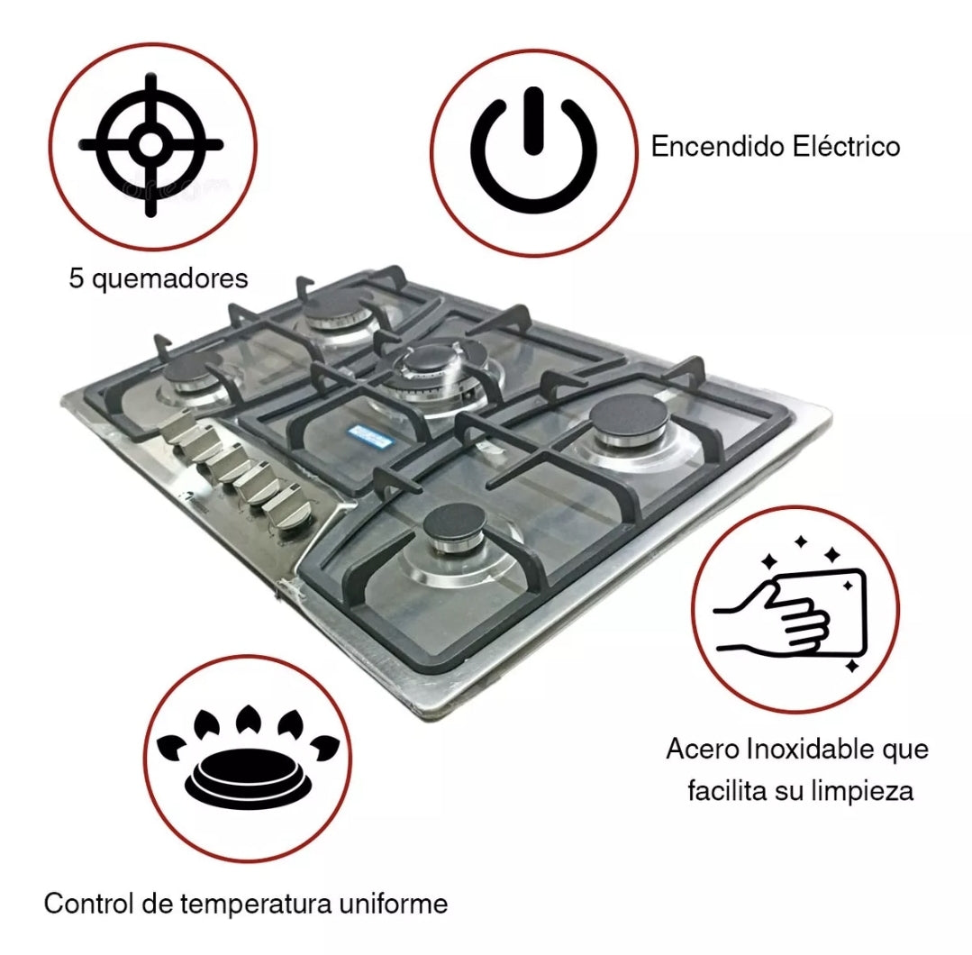 Parrilla empotrable Shorbull 5 quemadores