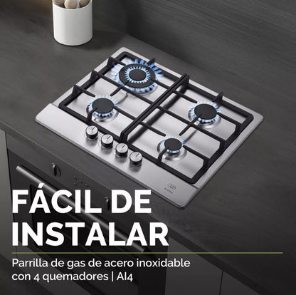 Parrilla Avera a gas 4 quemadores