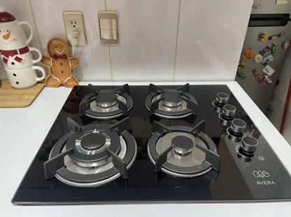 Parrilla  AVERA 4 quemadores Vidrio Templado