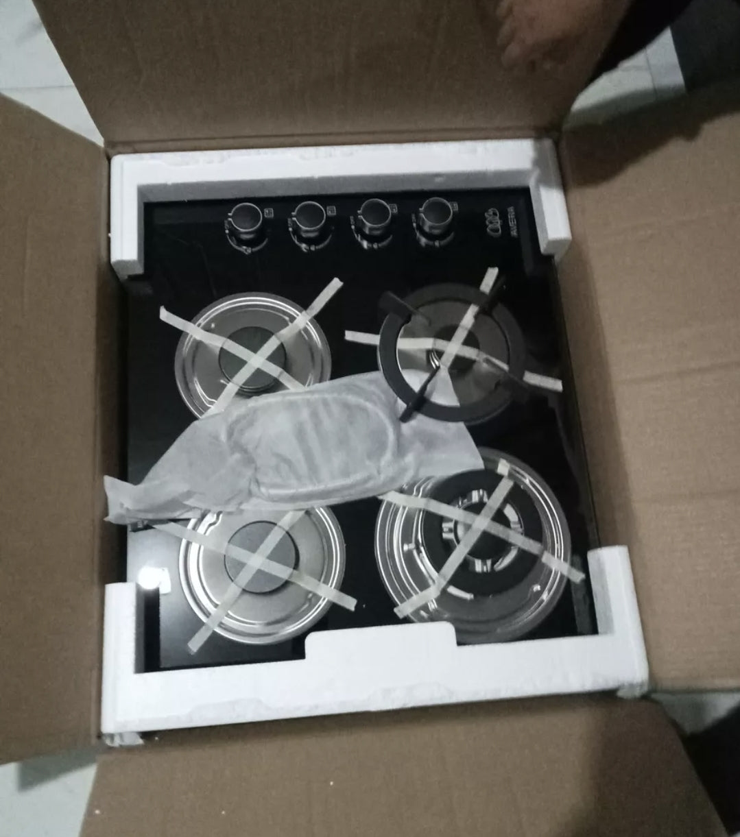 Parrilla  AVERA 4 quemadores Vidrio Templado