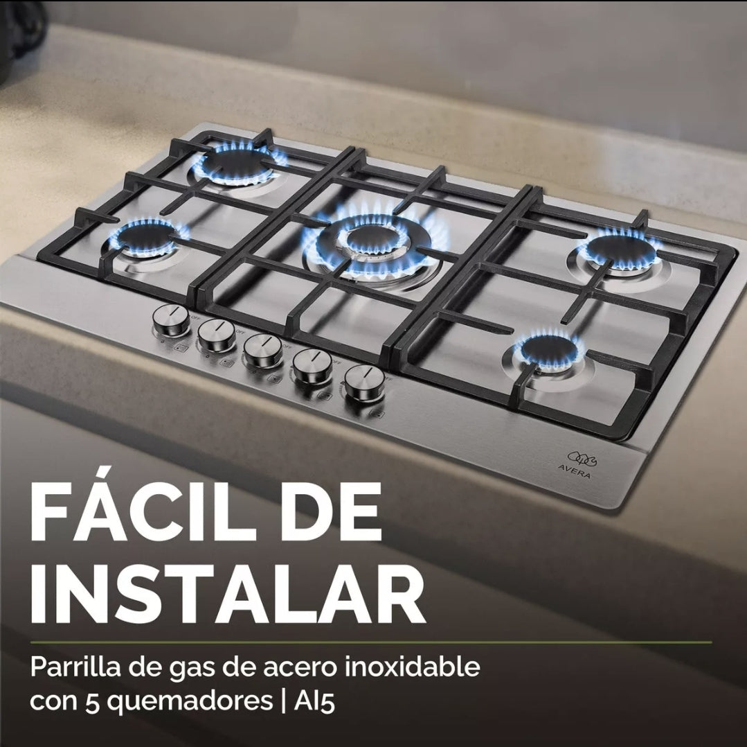 Parrilla Avera a gas  5 quemadores