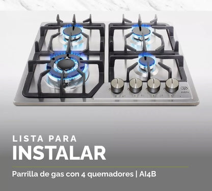 Parrilla AVERA 4 quemadores