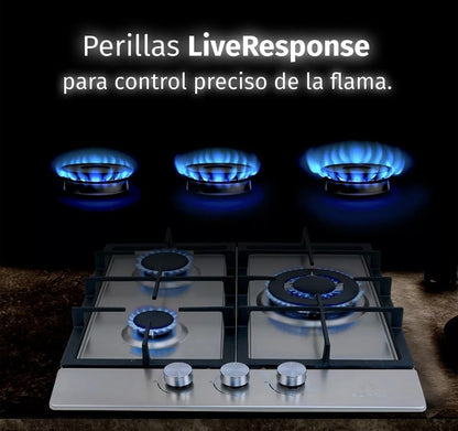 Supra parrilla a gas 3 quemadores
