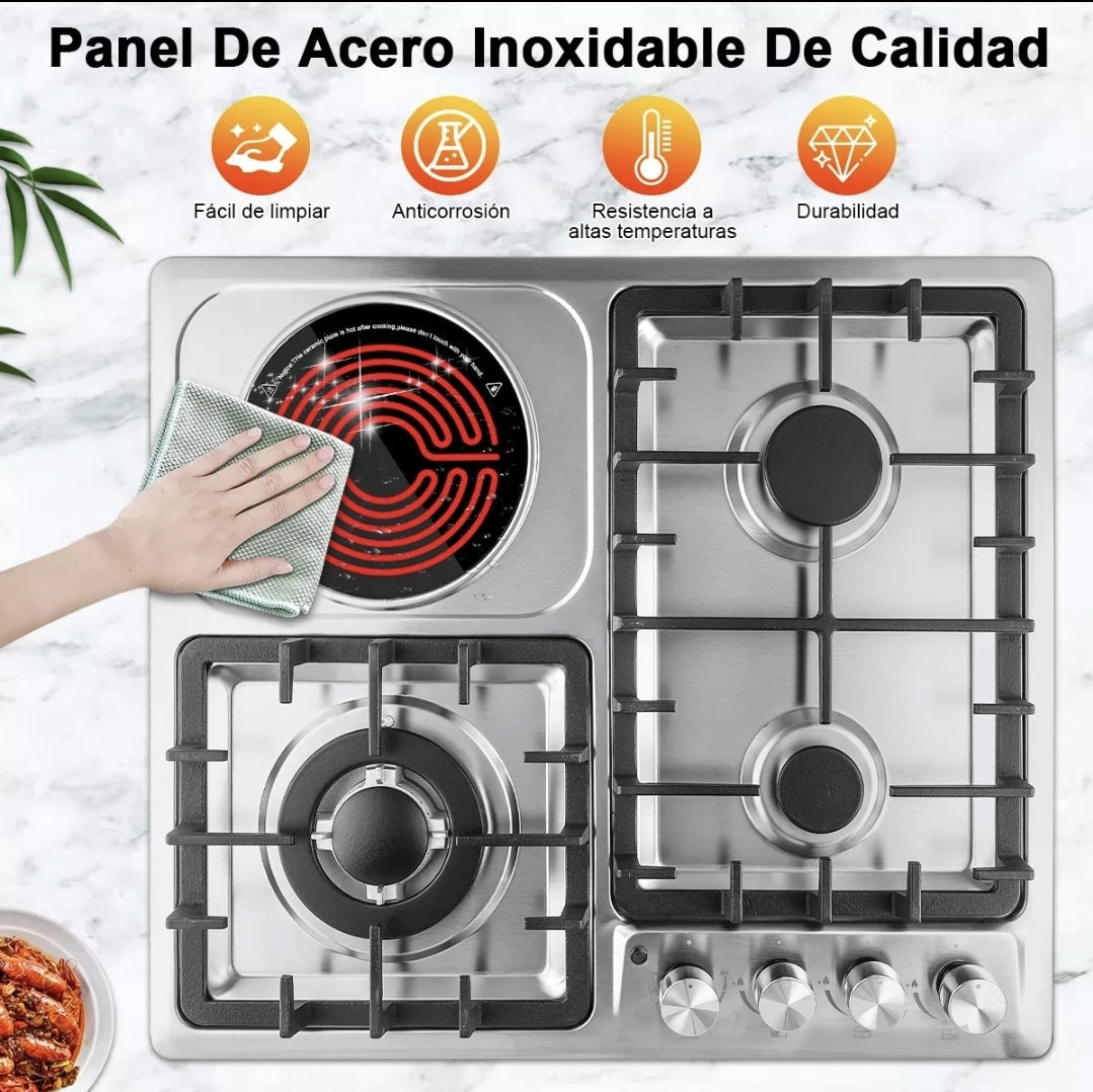 Parrilla de gas acero inoxidable eléctrica cerámica