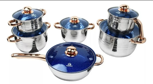 Batería de cocina 12 piezas Inducción Vencort