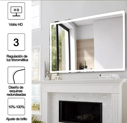 Espejo LED 100x80cm