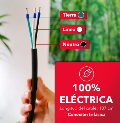 Parrilla de inducción 4 quemadores vidrio templado