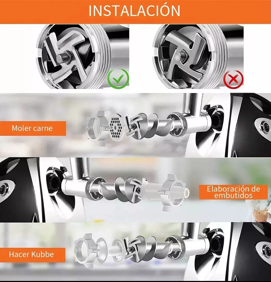 Molino de carne eléctrico 2800 wats