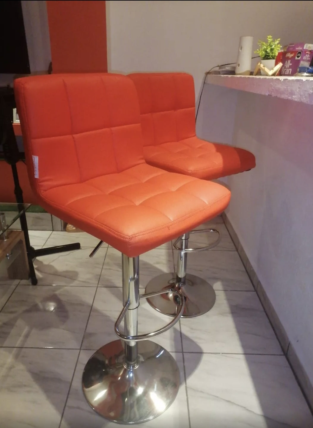 Set de 2 bancos altura regulable