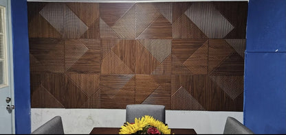 Paneles decorativo 3D Caoba 50x50cm