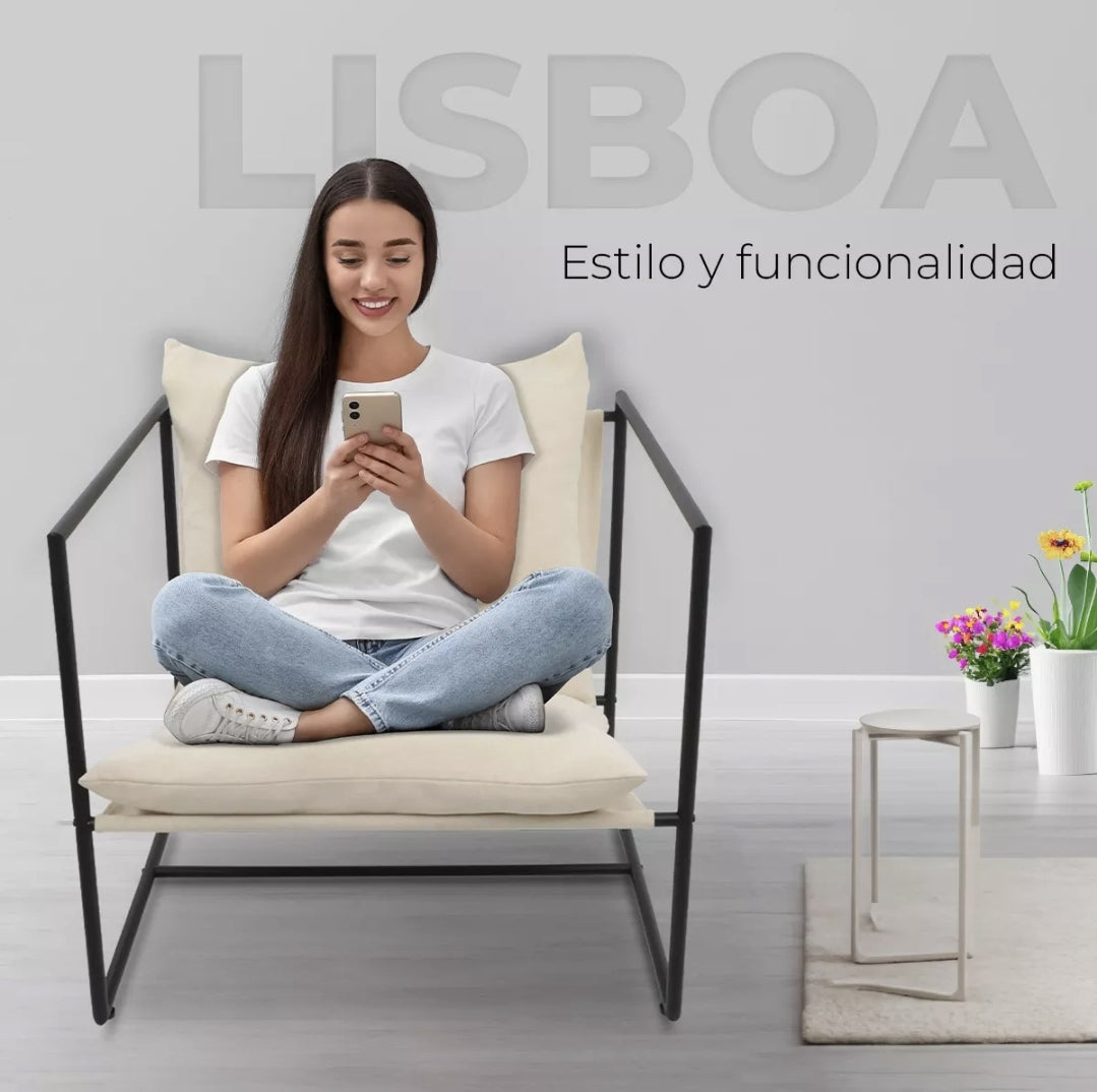 Silla individual Estructura metálica con cojín