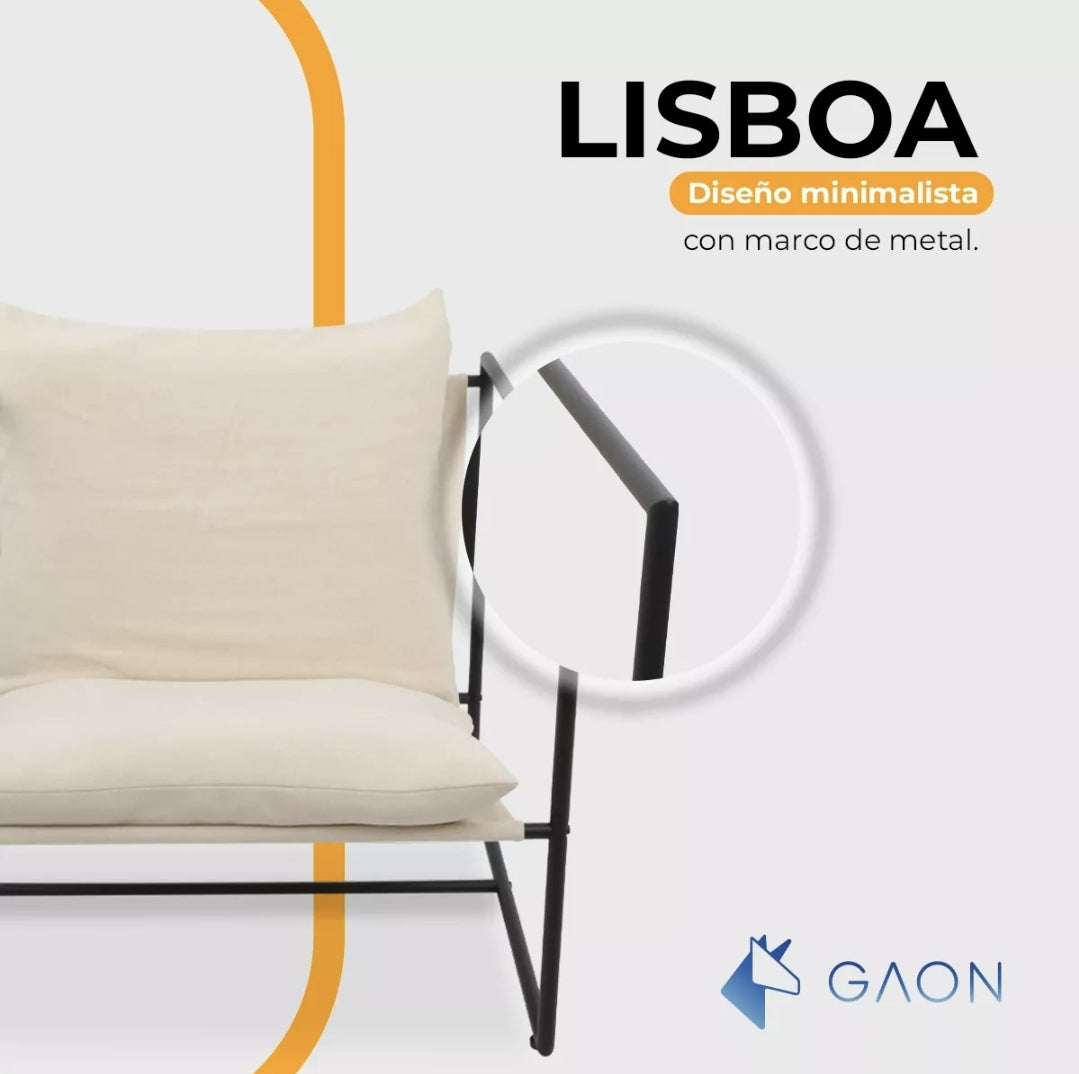 Silla individual Estructura metálica con cojín