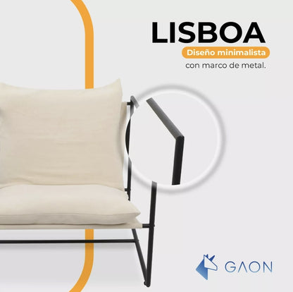 Silla individual Estructura metálica con cojín