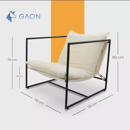 Silla individual Estructura metálica con cojín