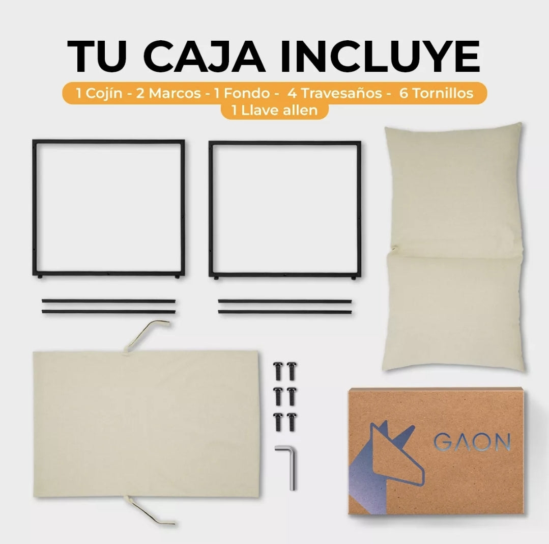 Silla individual Estructura metálica con cojín