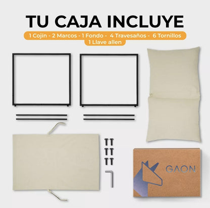 Silla individual Estructura metálica con cojín