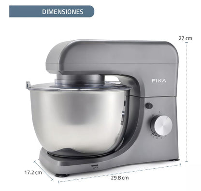 Batidora De Pedestal Fika 380w 4lt 8 Velocidades 127v Color Gris