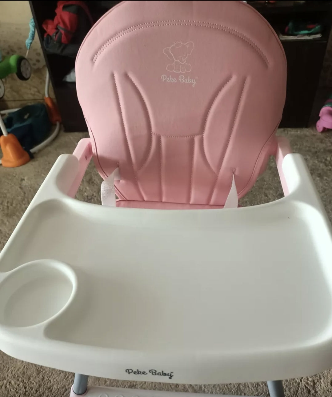 Silla Periquera Para Bebe Alta Plegable Portátil 3 En 1