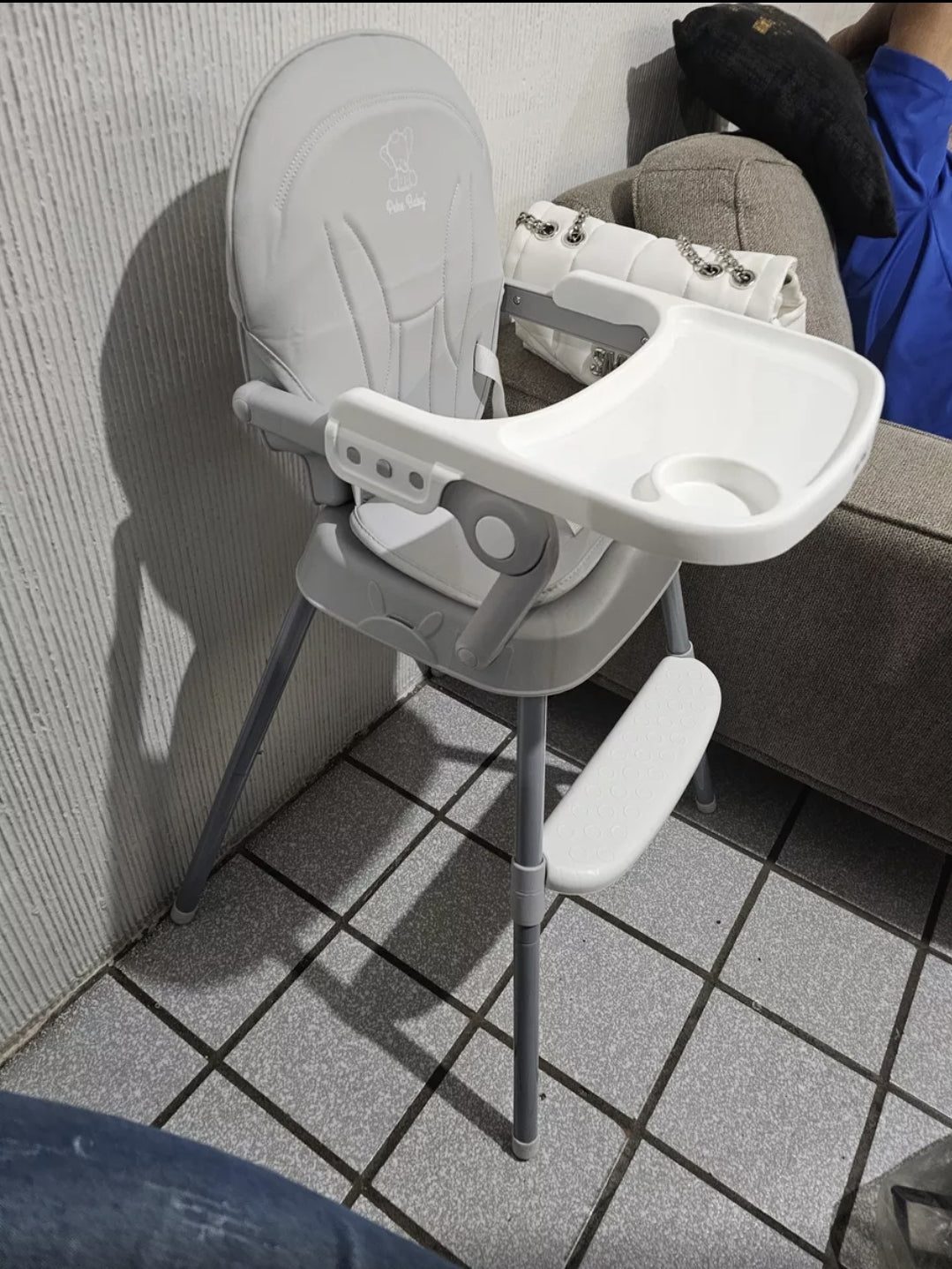 Silla Periquera Para Bebe Alta Plegable Portátil 3 En 1