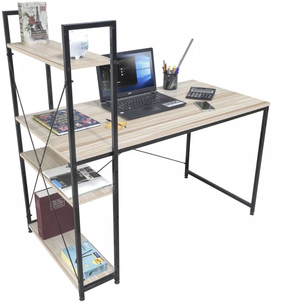 Escritorio de melamina 120cm x 122cm x 60cm