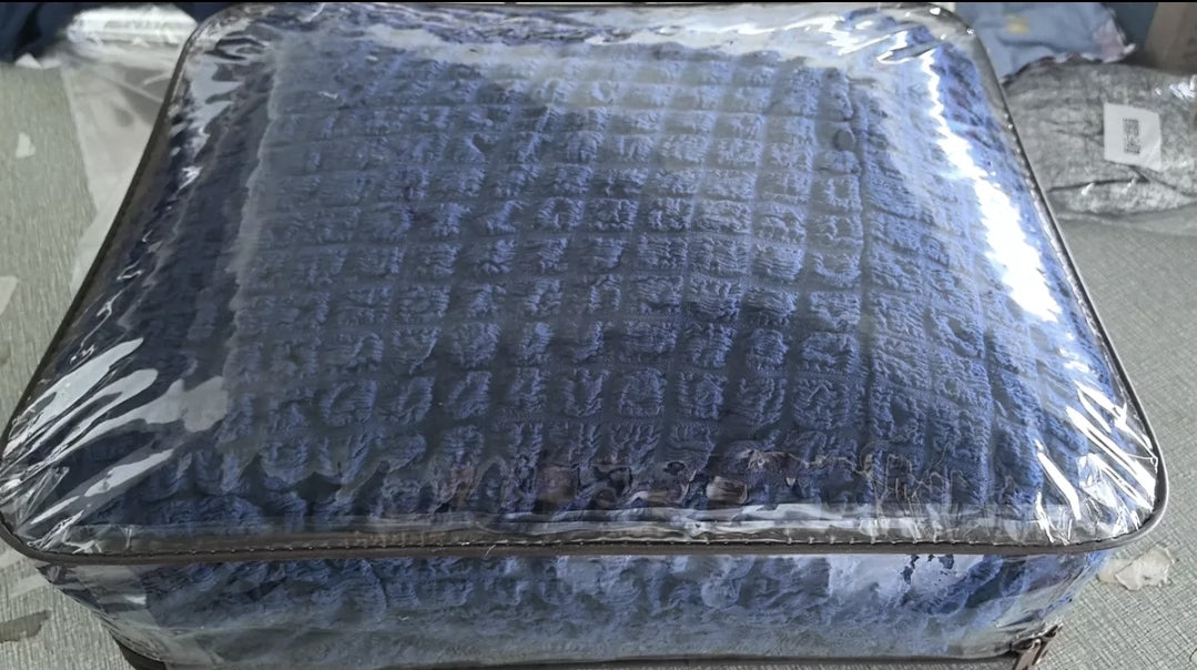 Protector Cubre Sala con Falda Elástico semi impermeable Alta Calidad 3 Pzs