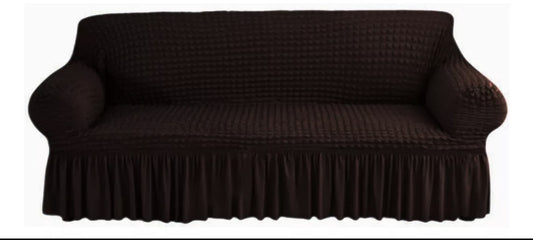 Protector Cubre Sala Ajustable Spandex Con Olan 3 Piezas