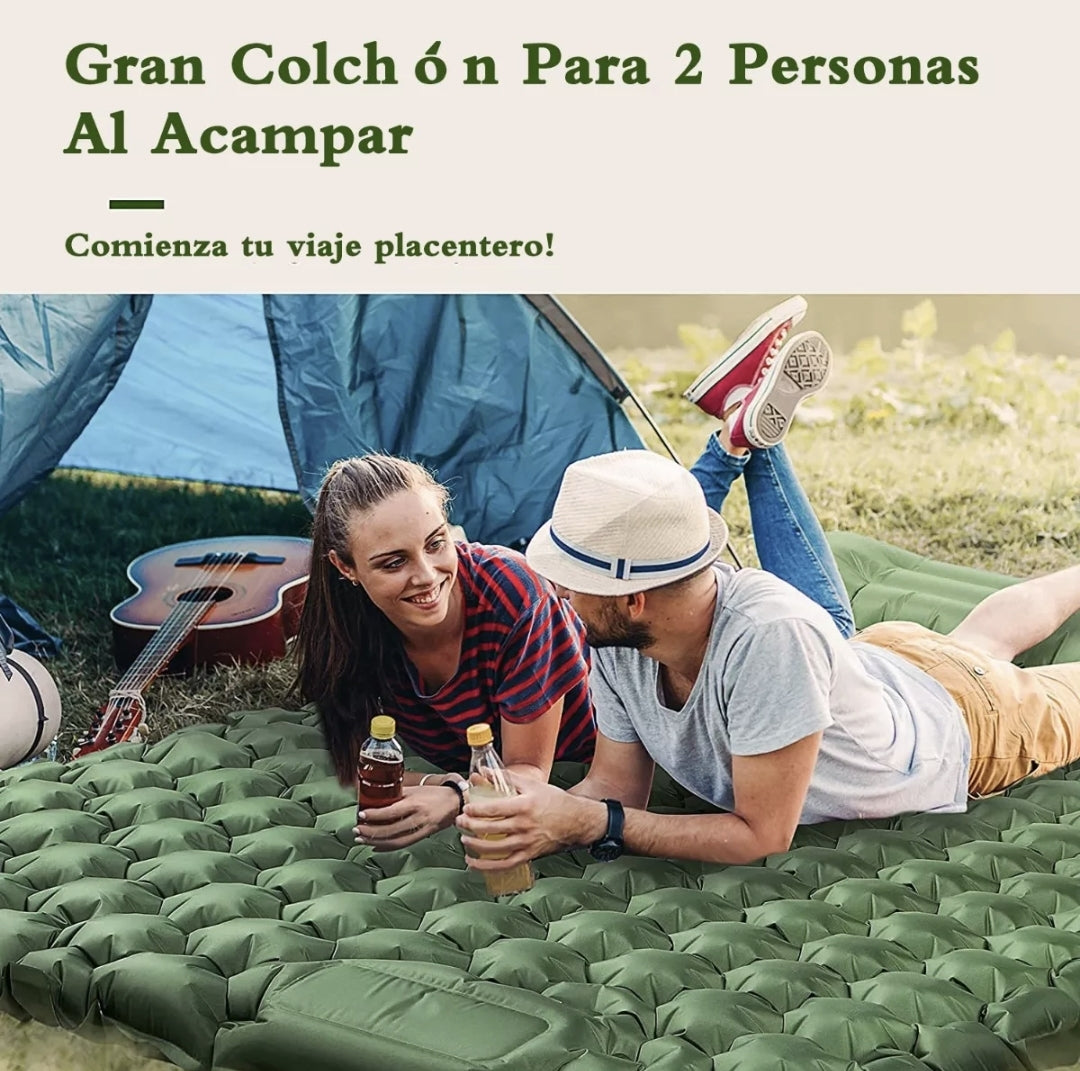 Colchón inflable para acampar Doble