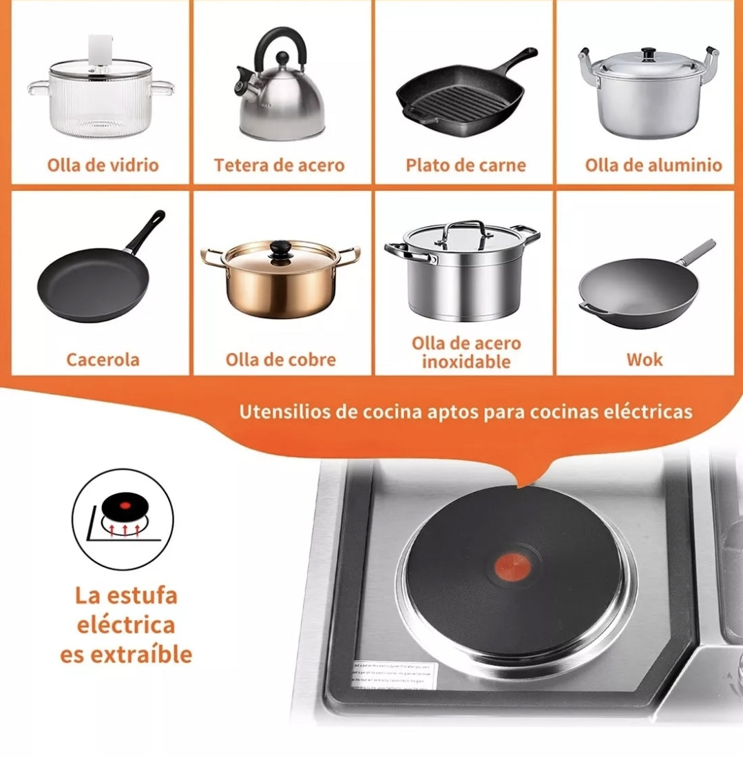 Parrilla a gas eléctrica 4 Q